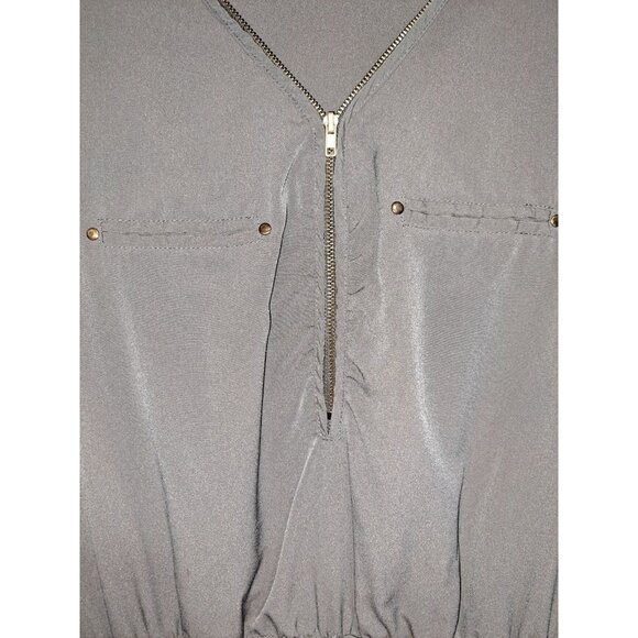 Rue21 Olive Zip Front Utility Dress Womens XL - Picture 2 of 7